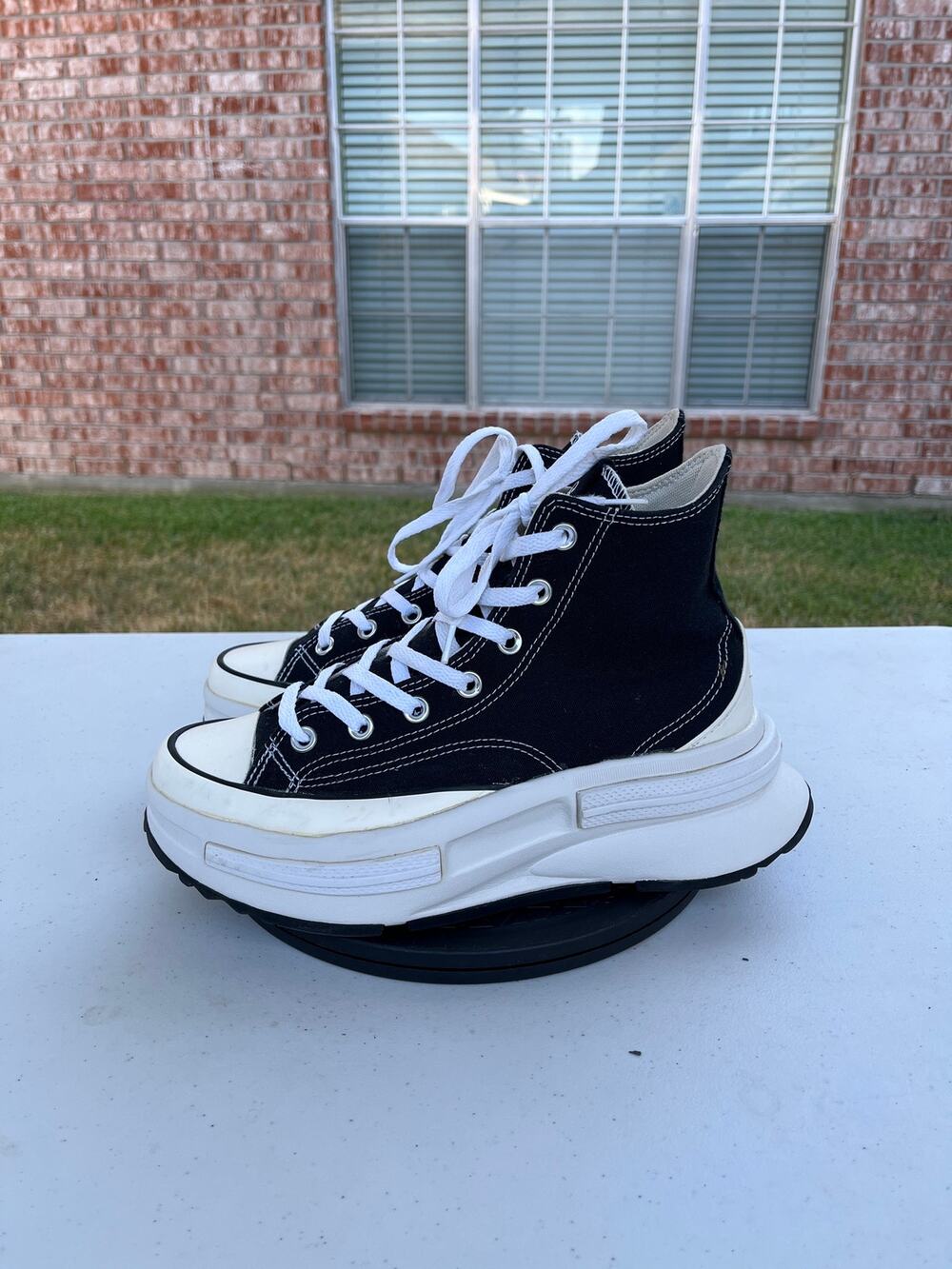 Converse Run Star Legacy CX High 'Black' High-Top Platform Sneakers Size 8.5